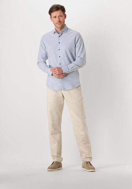 Hellblau PROFUOMO Klassisches Oberhemd SHIRT X-CUTAWAY SC SF COTTON LINEN - large