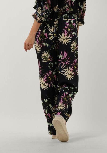 Schwarze SCOTCH & SODA Weite Hose GIA - MID RISE WIDE LEG PRINTED SILKY TROUSERS - large