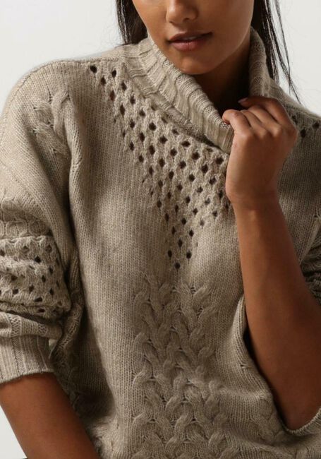 Graue SIMPLE Rollkragenpullover KNIT-AC-PL-23-1 - large