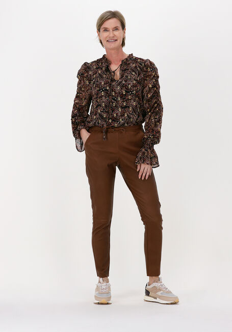 Cognacfarbene GOOSECRAFT Hose GC AMY LOVE PANTS - large