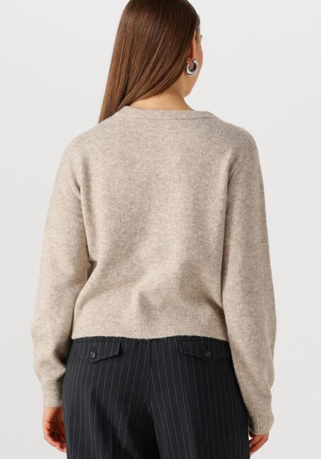Beige SUMMUM Strickjacke CARDIGAN WOOL ELASTANE BLEND KNIT - large