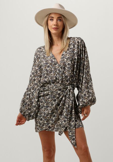 Weiße SISSEL EDELBO Minikleid KATHLEEN SHORT WRAP DRESS - large
