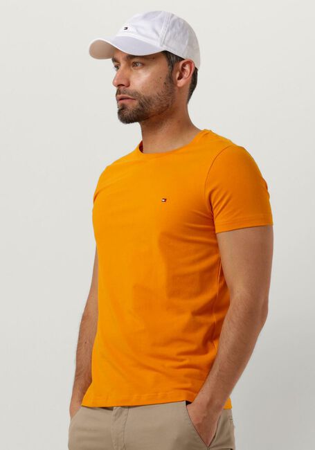 Orangene TOMMY HILFIGER T-shirt STRETCH SLIM FIT TEE - large