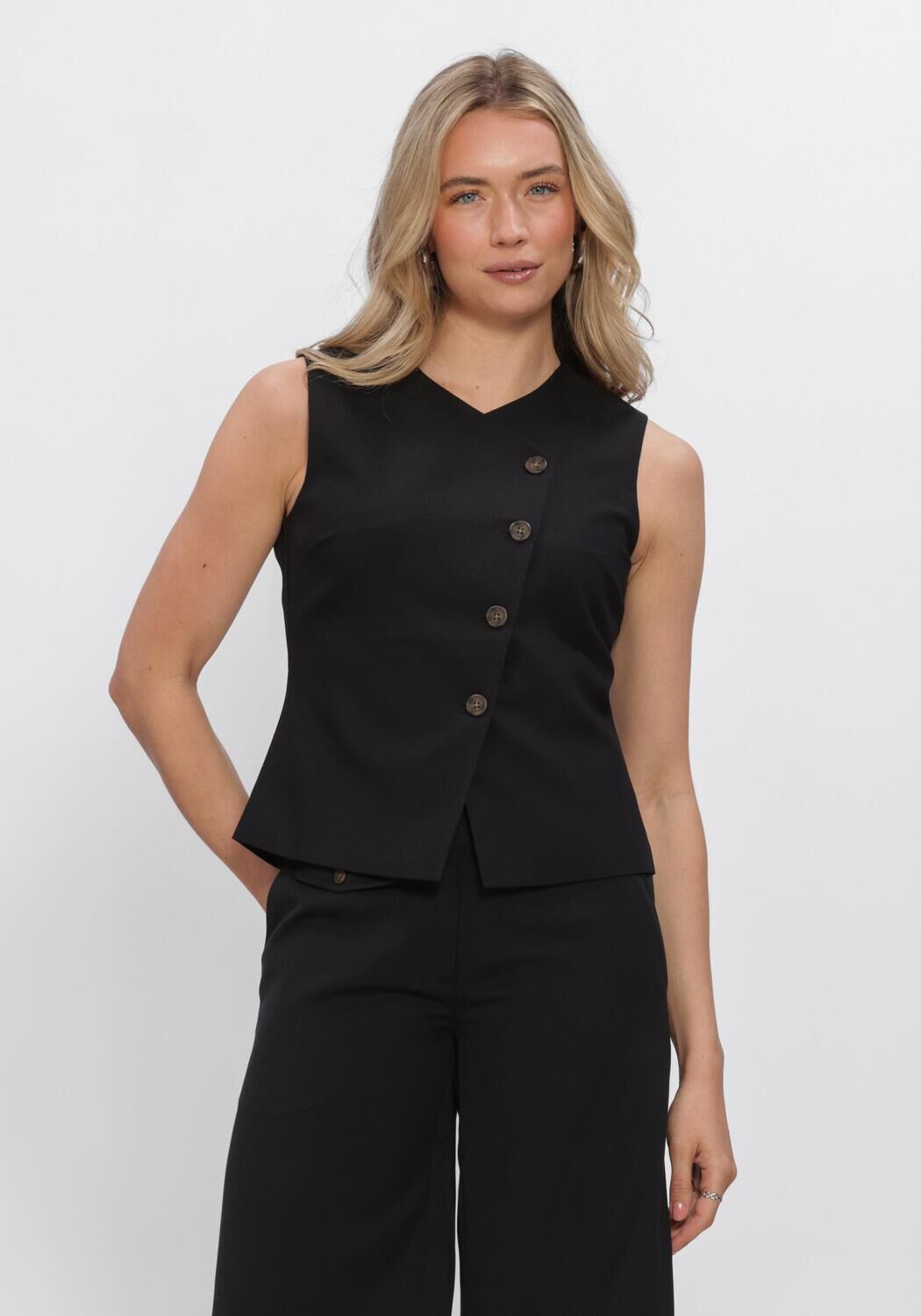 Schwarze ENVII Gilet ENMATHILDE SL VEST 6797 - large