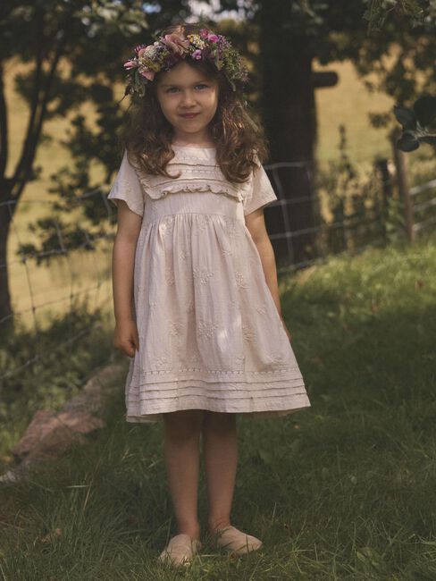 Beige LIL' ATELIER Minikleid NMFFERONIA SS LOOSE DRESS LIL - large