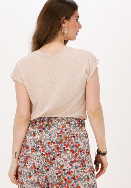 Sand BY-BAR T-shirt MILA LINEN TOP - large