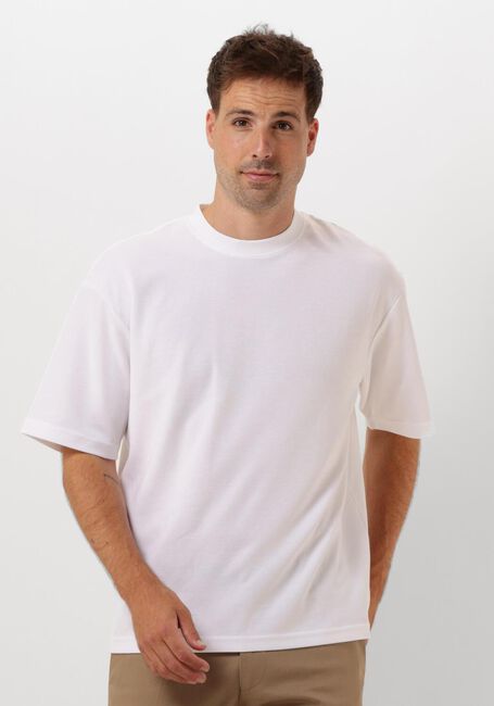 Weiße SELECTED HOMME T-shirt SLHLOOSEOSCAR SS O-NECK TEE NOOS - large