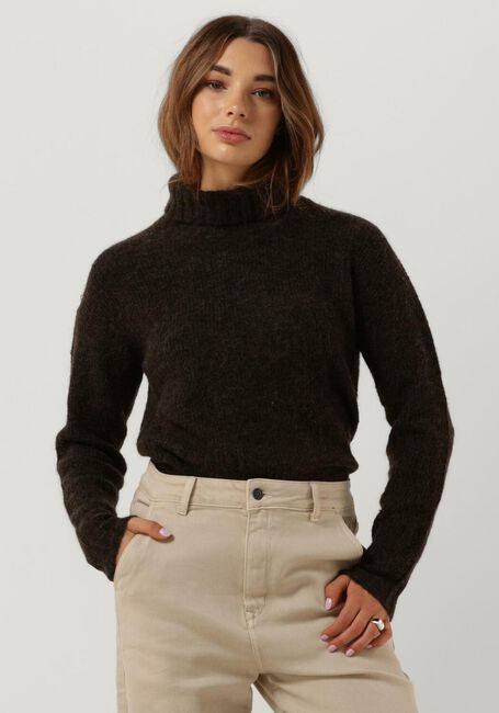 Braune MY ESSENTIAL WARDROBE Rollkragenpullover 11 THE KNIT ROLLNECK - large