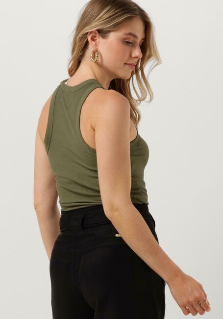 Olive SCOTCH & SODA Top COTTON IN-CONVERSION RACER TANK - large