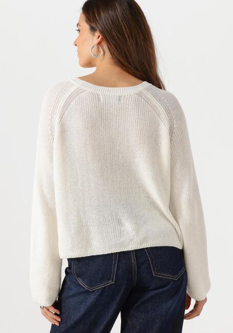 Weiße WITHBLACK Pullover WBLINDIANA LS O-NECK PULLOVER - large