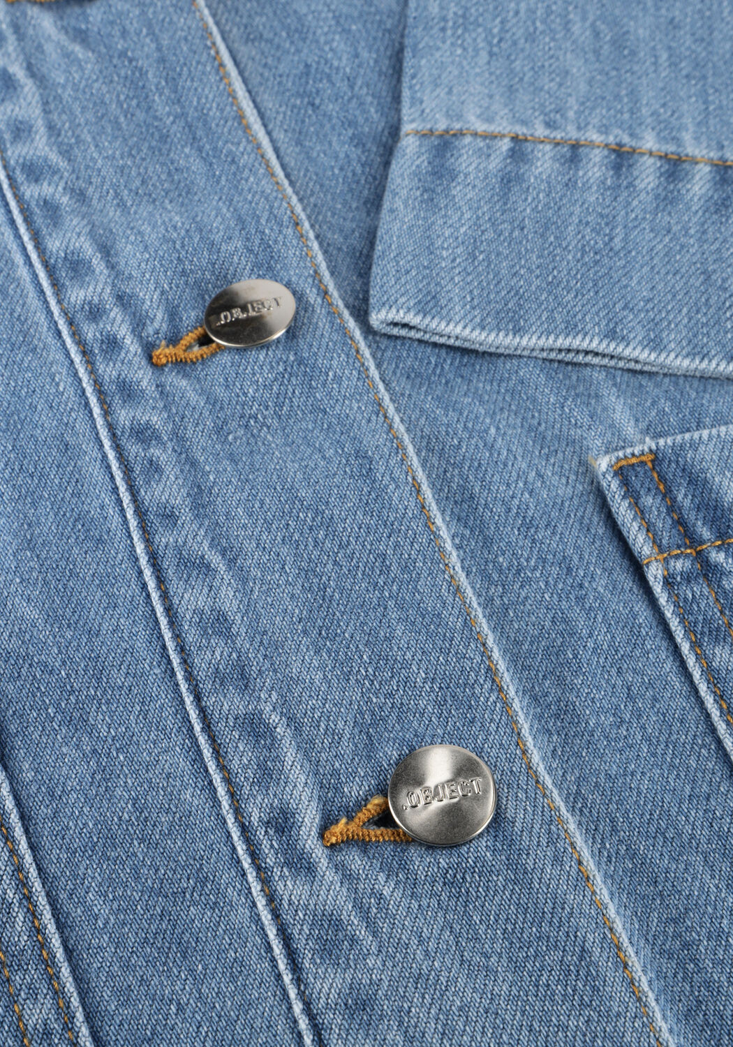 Hellblau OBJECT Jeansjacke OBJROSIE RE L/S OVERSHIRT - large