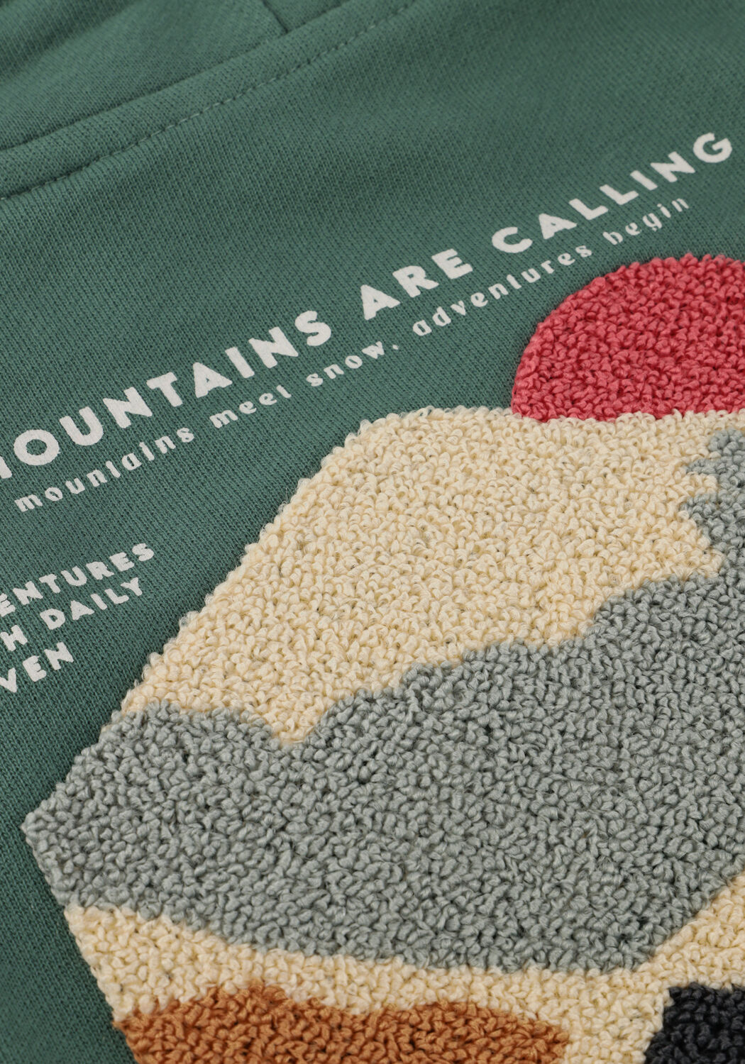 Gr&uuml;ne DAILY7 Pullover HOODIE BACKPRINT - large