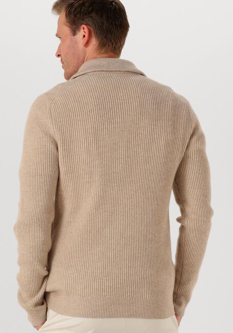 Beige PROFUOMO Pullover PULLOVER HALF ZIP - large