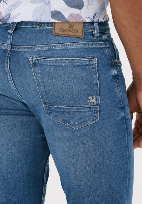 Blaue VANGUARD Slim fit jeans V7 RIDER MID BLUE SPECIAL - large