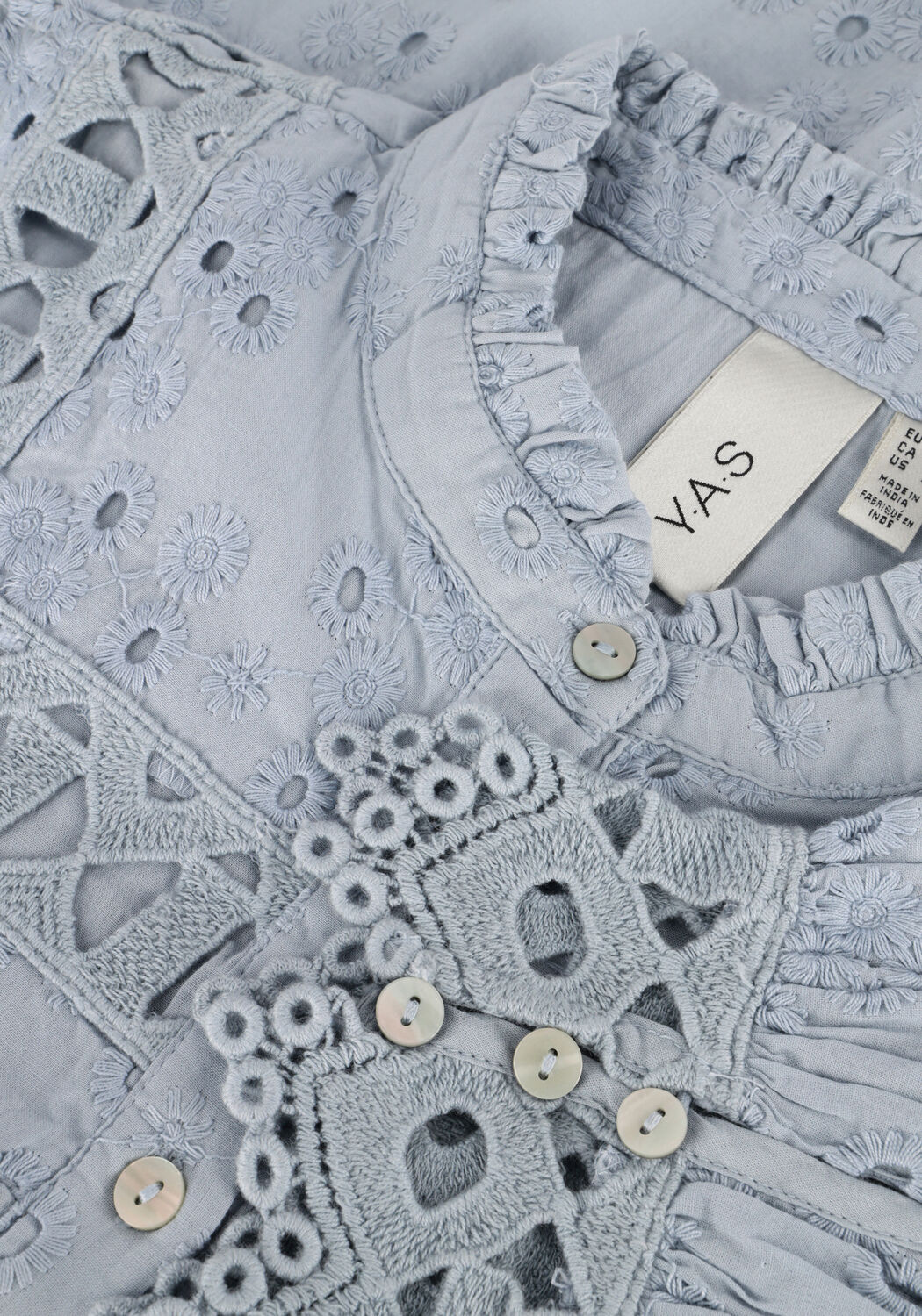 Blaue Y.A.S. Blusen YASGUNVA LS SHIRT - large