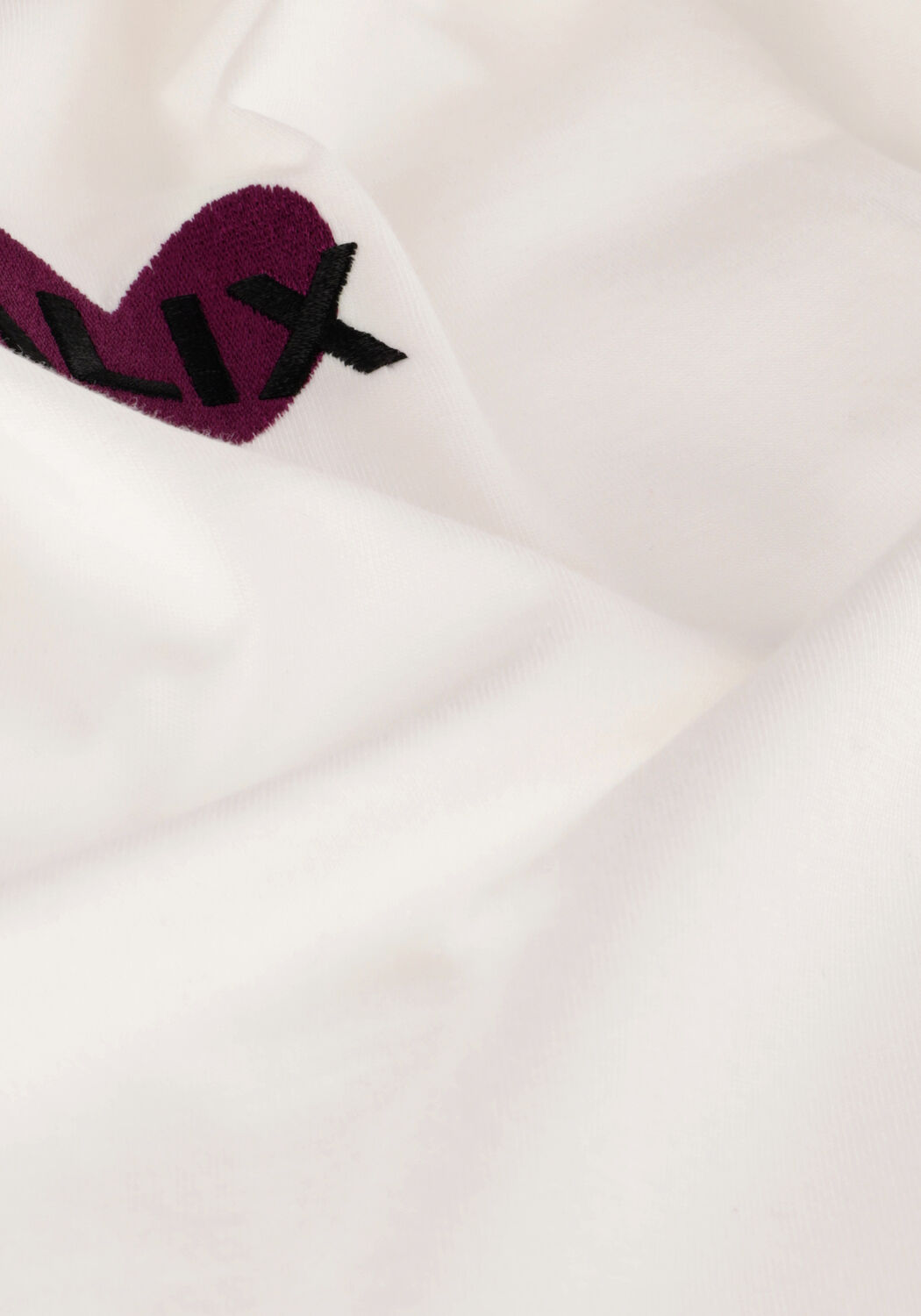 Wei&szlig;e ALIX THE LABEL T-shirt LADIES KNITTED ALIX HEART T-SHIRT - large