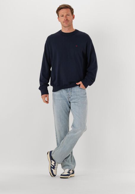 Dunkelblau CALVIN KLEIN Pullover LS EZ CORRON CREWNK SWEATER 12GG - large