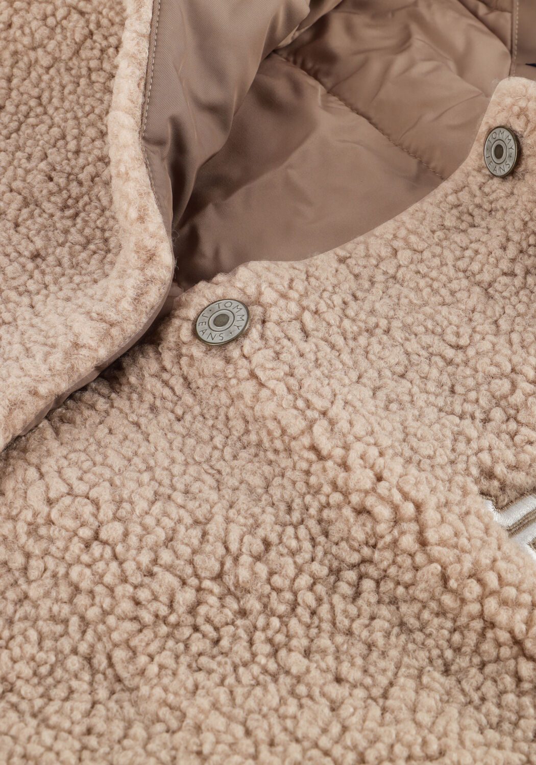 Sand TOMMY JEANS Teddy-Jacke TJW TEDDY VARSITY BOMBER - large