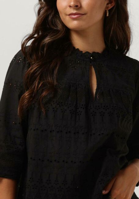 Schwarze SCOTCH & SODA Top BRODERIE ANGLAISE TOP - large