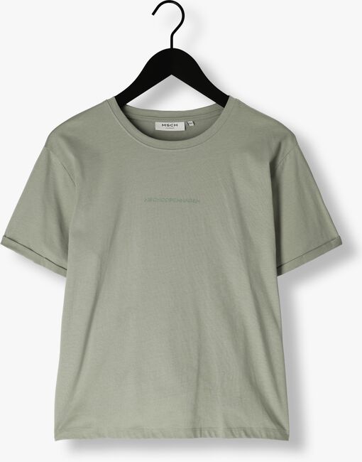 Grüne MSCH COPENHAGEN T-shirt MSCHTERINA ORGANIC SMALL LOGO TEE - large