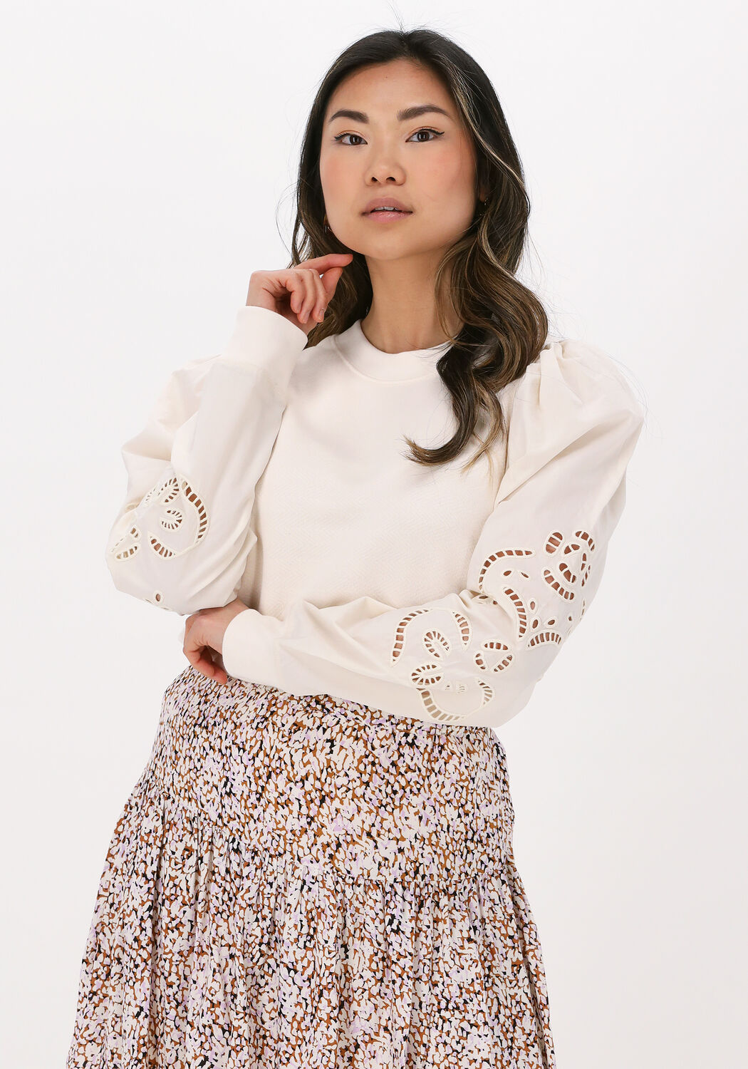 Beige SECOND FEMALE Sweatshirt MARTINE SWEAT Omoda