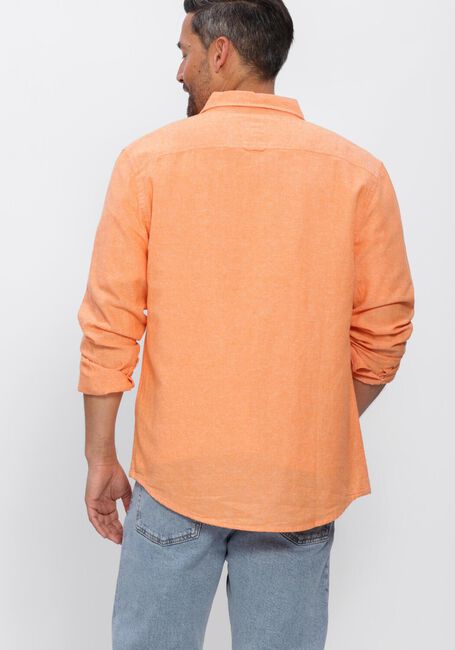 Orangene TOMMY JEANS Casual-Oberhemd TJM REG LINEN BLEND SHIRT EXT - large