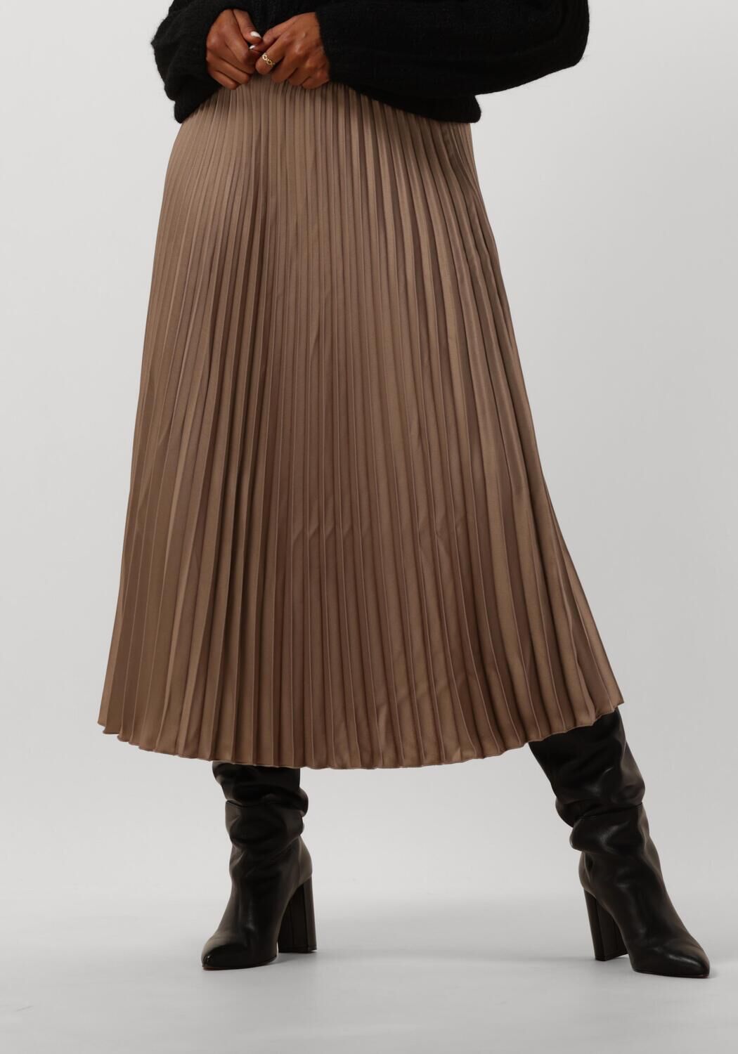 beige y.a.s. midirock yasceline hw midi skirt s