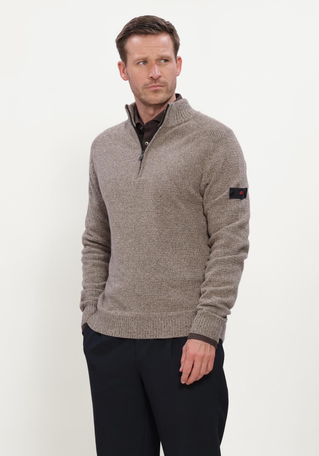 Graue PEUTEREY Pullover BRAILLE GRS 04 - large