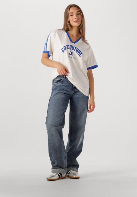 Blaue CO'COUTURE T-shirt SIARACC OVERSIZE SPORTY V-TEE - large