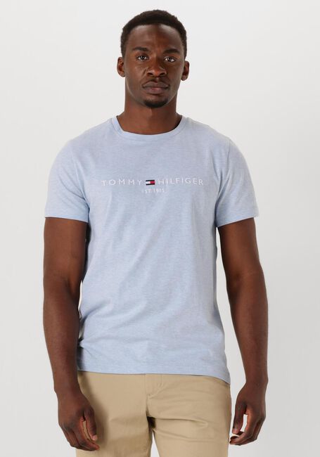 Hellblau TOMMY HILFIGER T-shirt TOMMY LOGO TEE - large