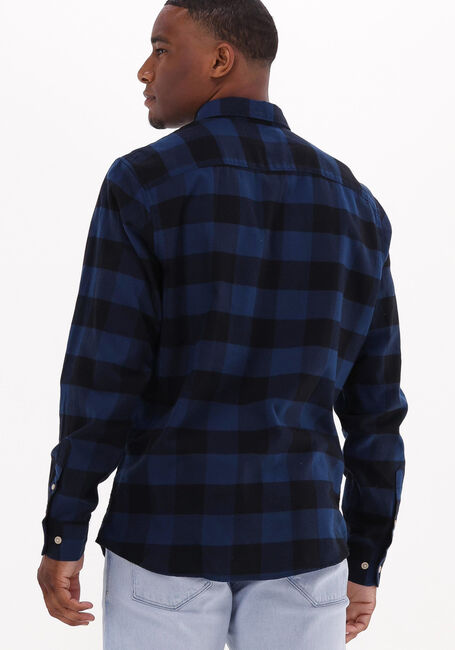 Blaue SELECTED HOMME Casual-Oberhemd SLIMFLANNEL SHIRT LS W NAW - large
