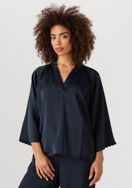 Dunkelblau BRUUNS BAZAAR Blusen BBWINNY BLOUSE - large