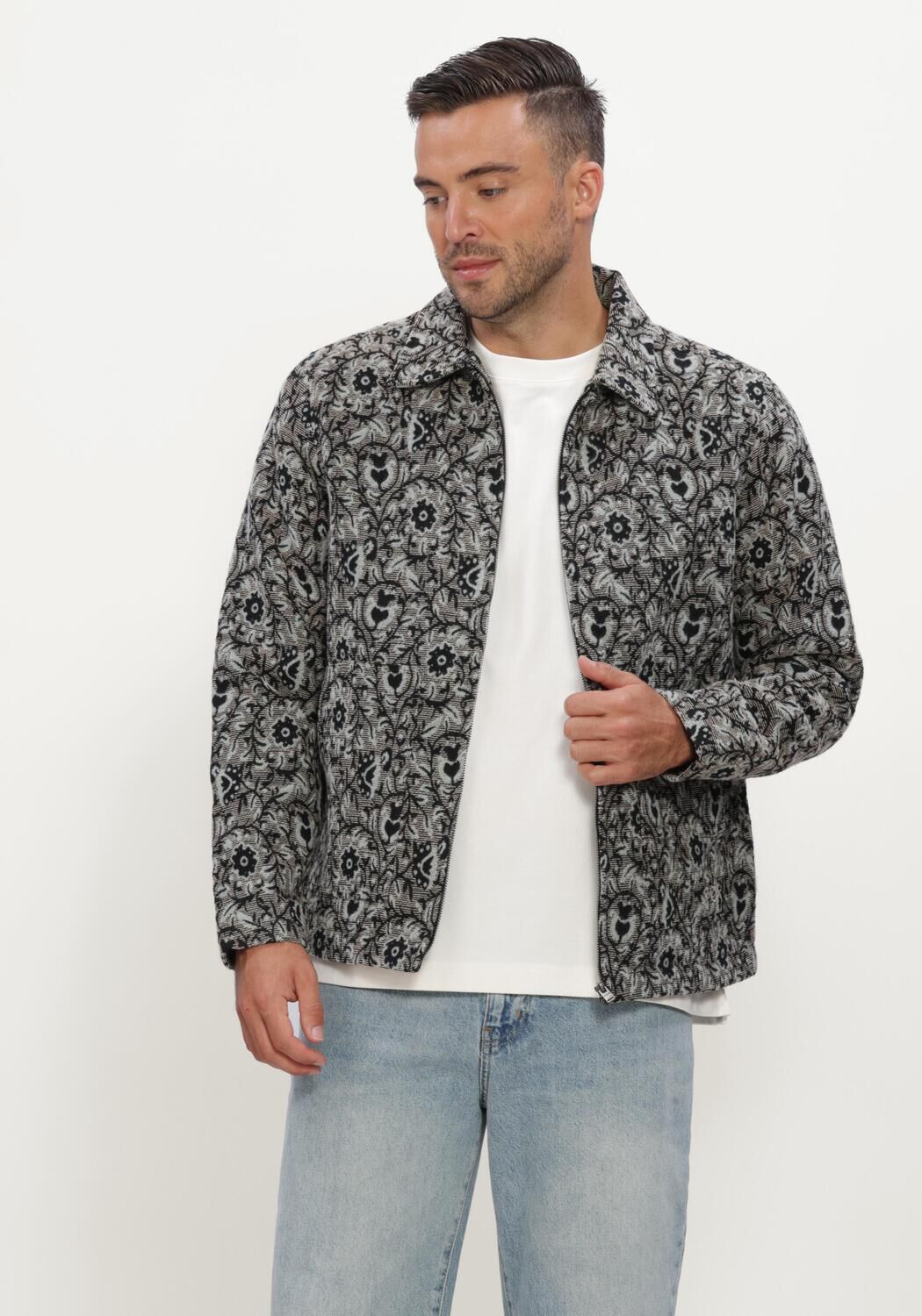Dunkelgrau JC RAGS Overshirt OVERSHIRT BENJI JACQUARD - large