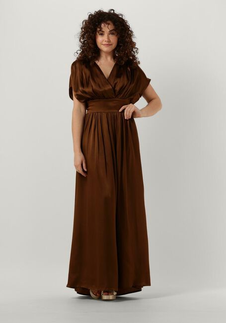 Braune SEMICOUTURE Maxikleid BLONDIE - large