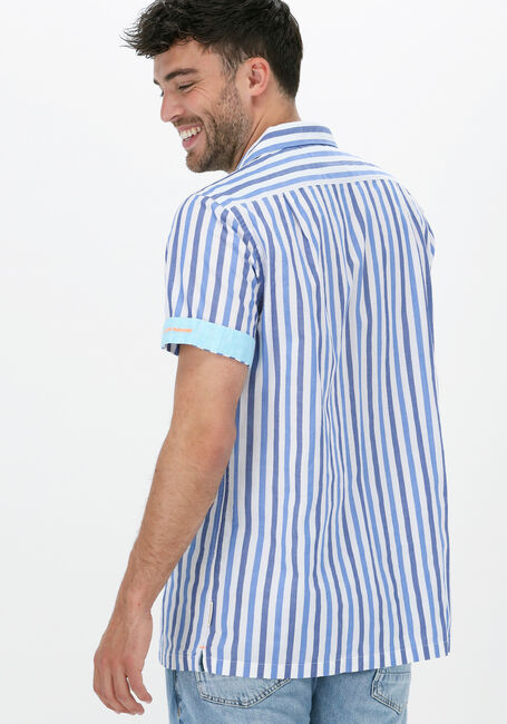 Blaue SCOTCH & SODA Casual-Oberhemd LIGHTWEIGHT STRUCTURED SHORTSLEEVE SHIRT IN ORGANIC COTTON - large