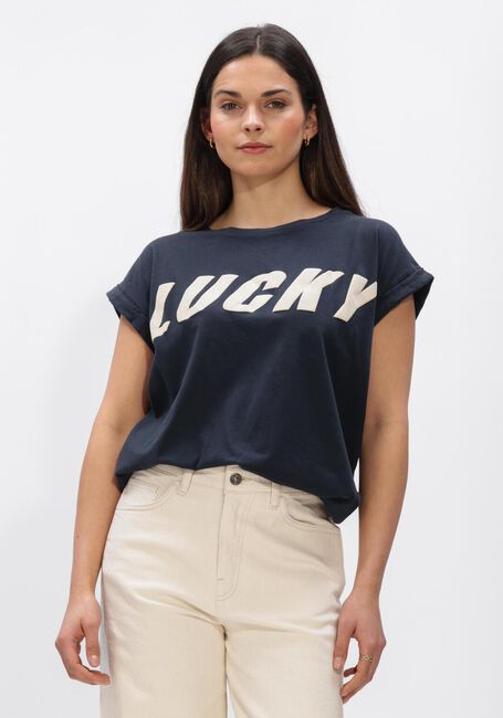 Dunkelblau BY-BAR T-shirt TOBI SPEED - large