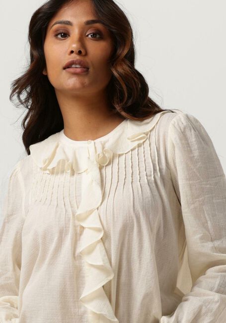 Nicht-gerade weiss SCOTCH & SODA Blusen PIN-TUCK RUFFLED SEASONAL SHIRT - large