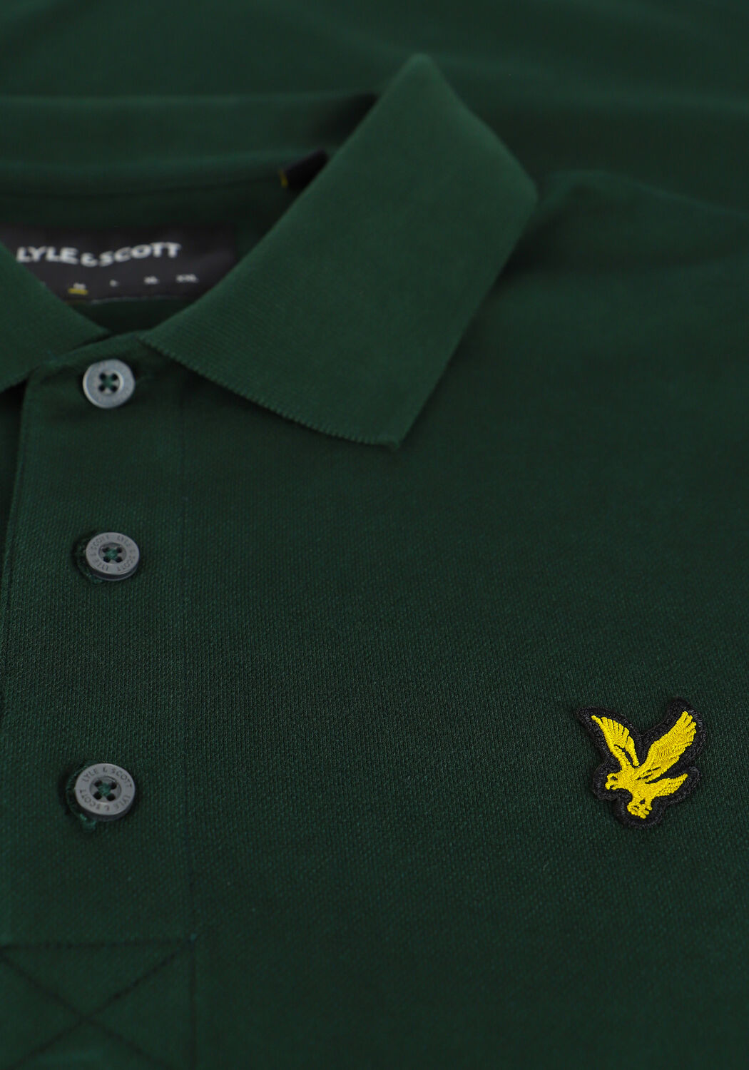 Gr&uuml;ne LYLE & SCOTT Polo-Shirt PLAIN POLO SHIRT - large