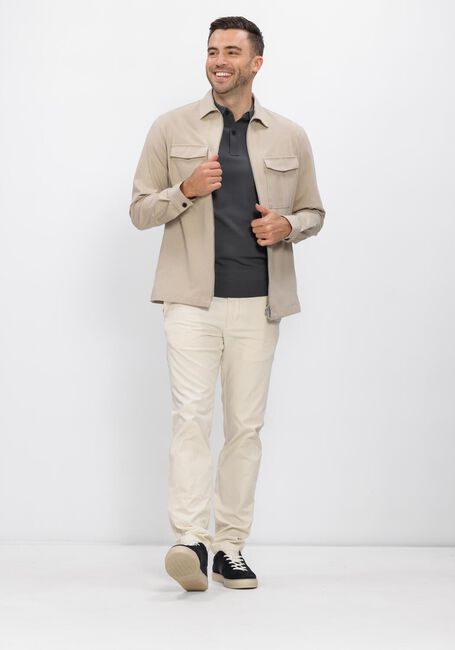 Graue GENTI Polo-Shirt POLO 2 BUTTON SS 1260 - large