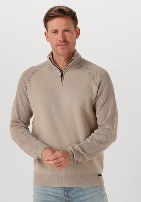 Beige GENTI Pullover TURTLE ZIP - large