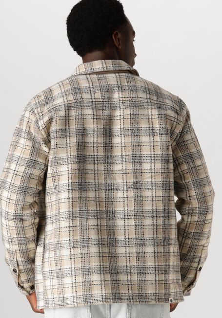 Beige ANERKJENDT Hemden AKHANKY CHECK TWILL OVERSHIRT - large