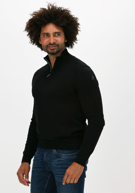 Schwarze VANGUARD Sweatshirt HALF ZIP COLLAR PIMA COTTON - large