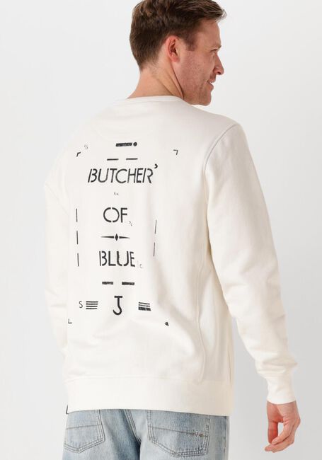 Weiße BUTCHER OF BLUE Pullover ARMY STENCIL CREW - large