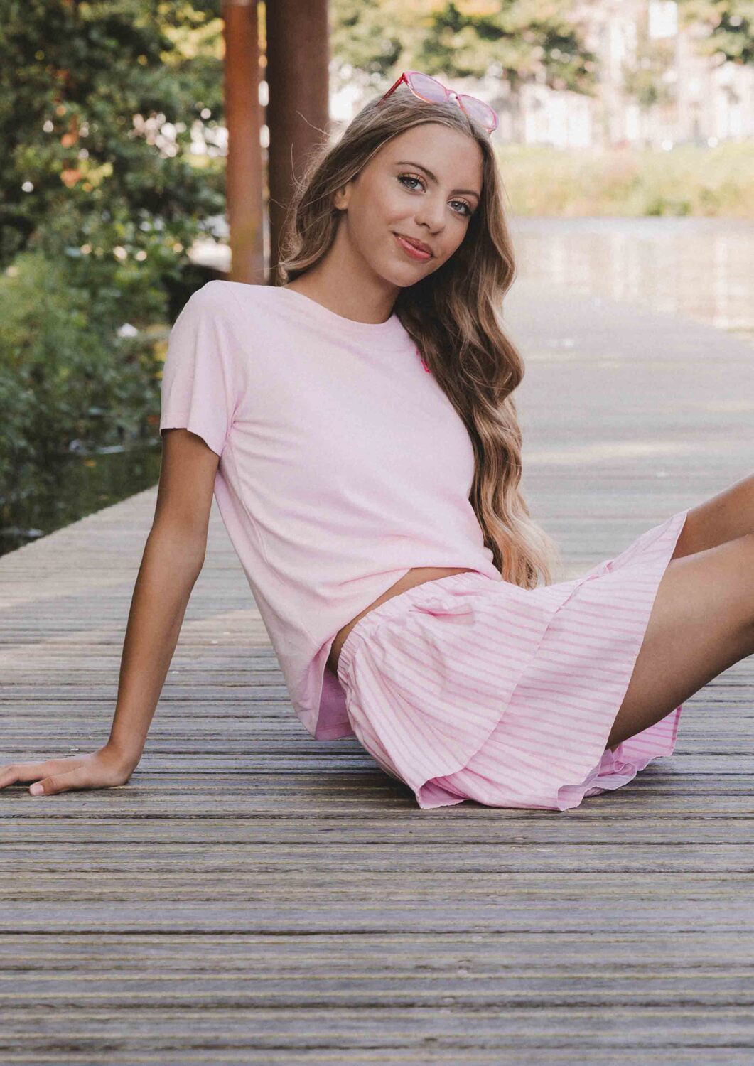 Hell-Pink LOOXS 10sixteen Minirock 2512-5752 - large