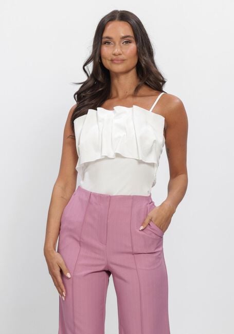 Wei&szlig;e SELECTED WOMEN Top SLFVINELLE PLEATED BANDEAU TOP - large