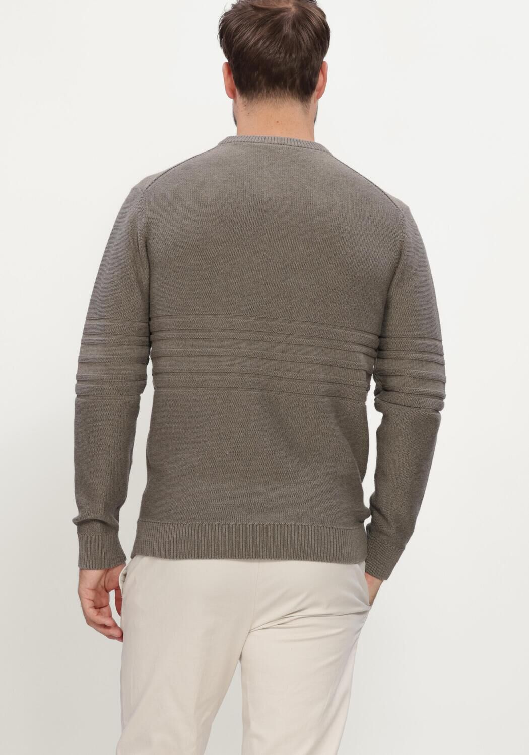 Gr&uuml;ne GENTILUOMO Pullover ROUND NECK LS - large