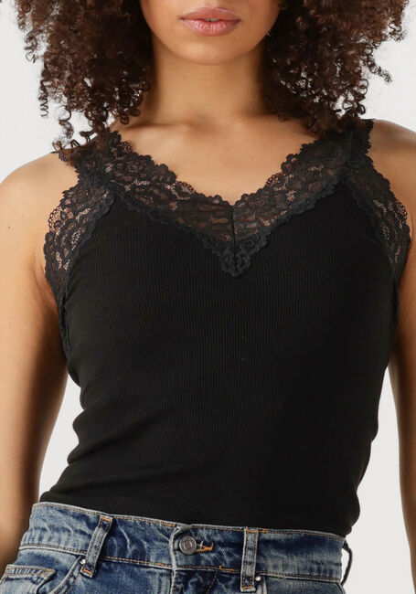 Schwarze ROSEMUNDE Top BERNADINE SL REGULAR V-NECK TOP - large