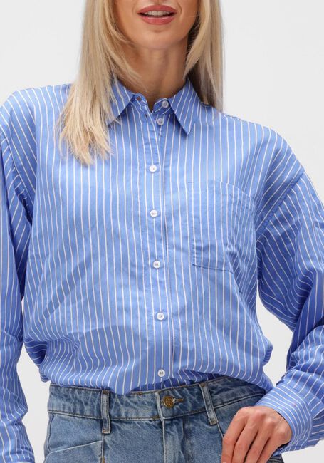 Blaue BY-BAR Blusen LISE STRIPE BLOUSE - large