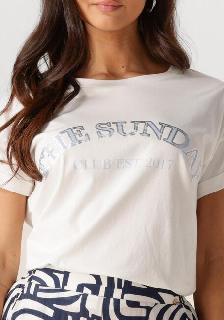 Weiße NUKUS T-shirt MEIKE SHIRT THE SUNDAY - large