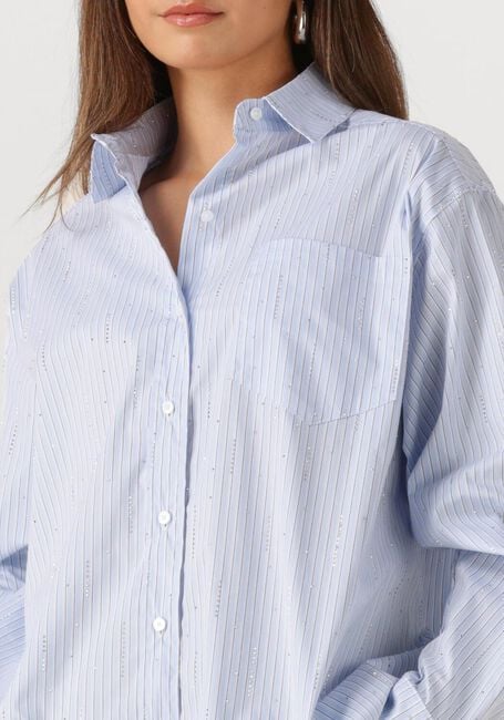 Hellblau NEO NOIR Blusen DALMA PATTERN STONE SHIRT - large